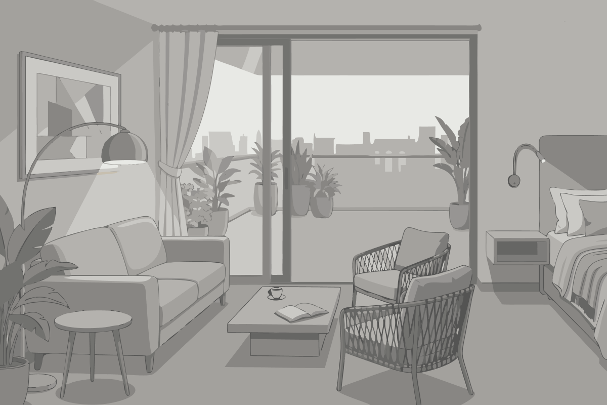 Apartamento Deluxe de 2 Quartos